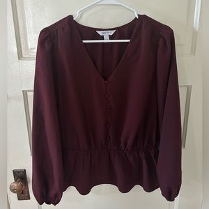 Maroon Long Sleeve Shirt